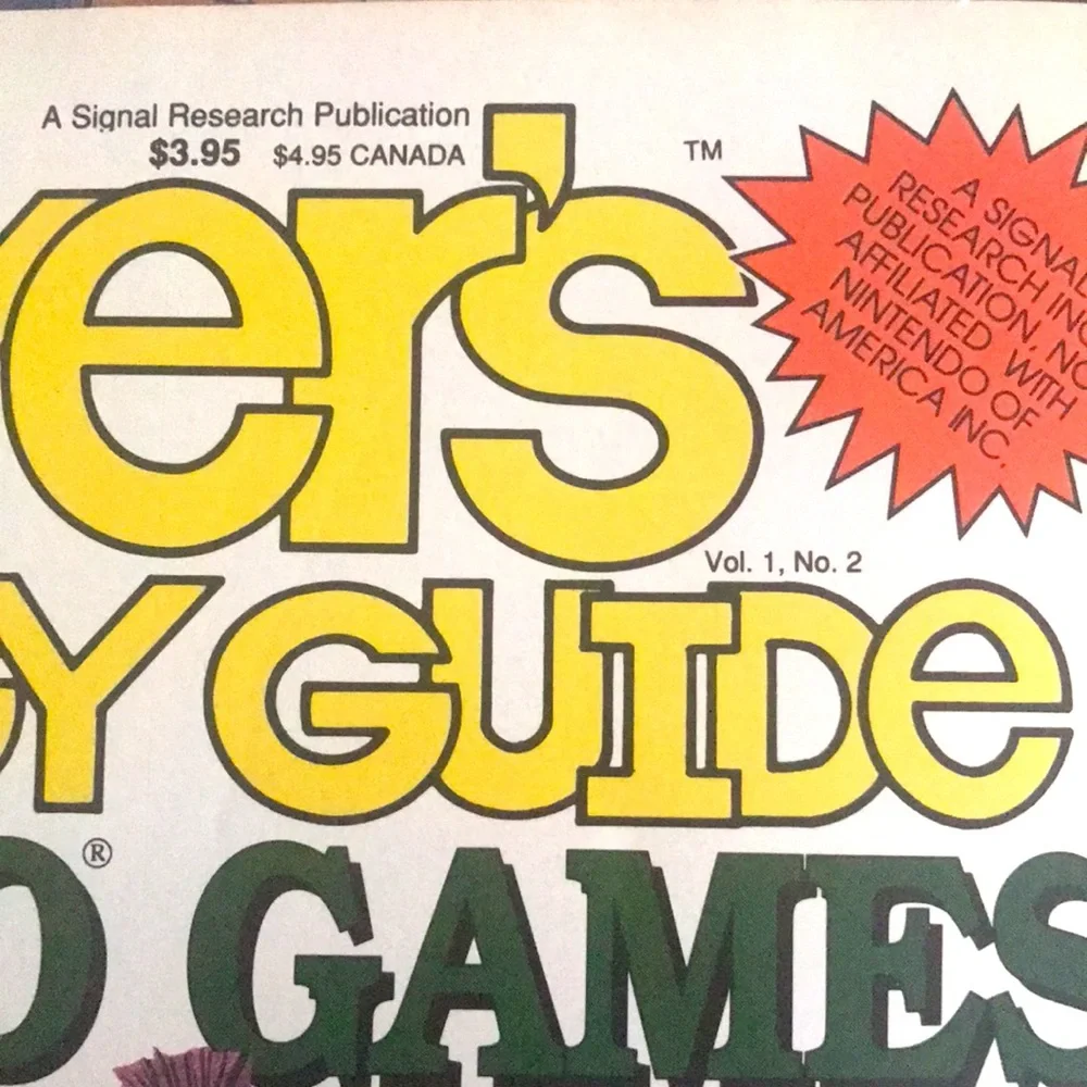 Vintage 1988 Game Player’s Strategy Guide to Nintendo Games : Vol. 1, No. 2